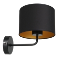 Wandlamp ARDEN 1xE27/60W/230V zwart/goud