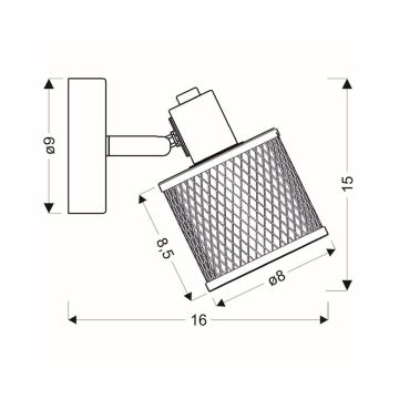 Wandlamp CANABERA 1xE14/40W/230V