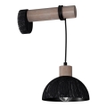 Wandlamp ERIK 1xE27/60W/230V bruin/zwart