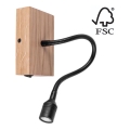 Wandlamp LECTOR LED/2,5W/230V eiken – FSC gecertificeerd