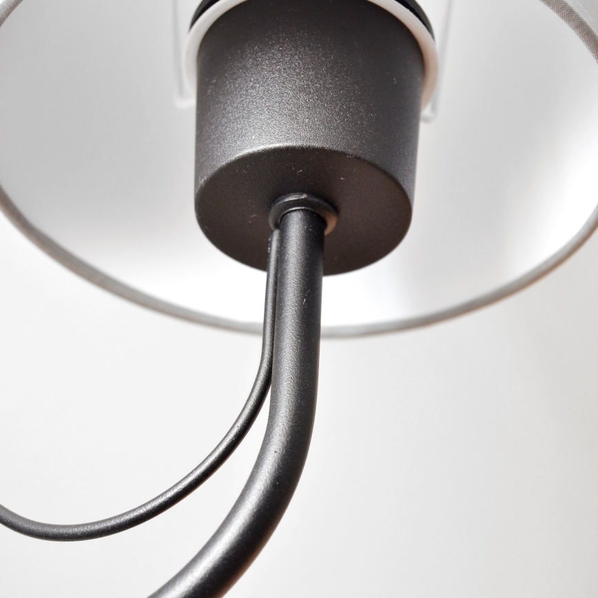 Wandlamp MALBO 1xE27/60W/230V grijs/zwart