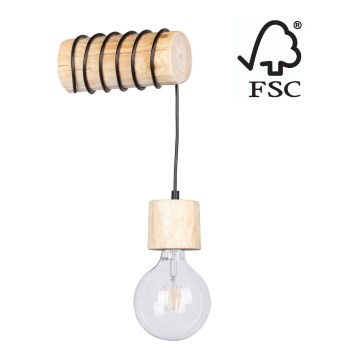 Wandlamp TRABO 1xE27/60W/230V - FSC-gecertificeerd