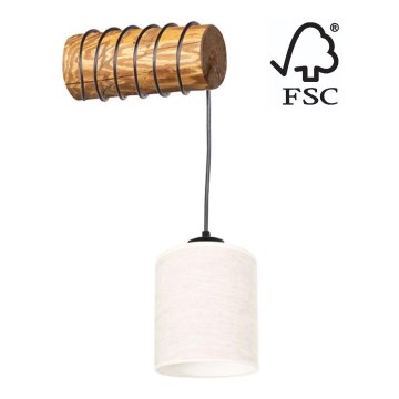 Wandlamp TRENO 1xE27/25W/230V Dennenboom – FSC gecertificeerd