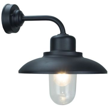 Wandlamp voor buiten BARD 1xE27/60W/230V IP44 zwart