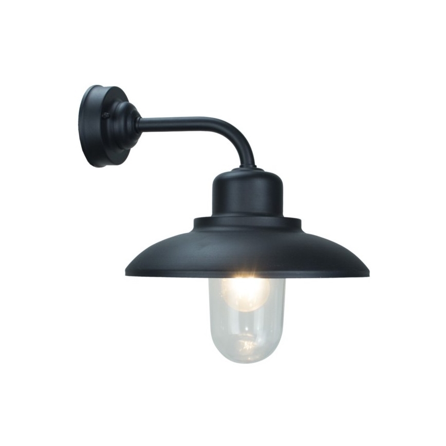 Wandlamp voor buiten BARD 1xE27/60W/230V IP44 zwart