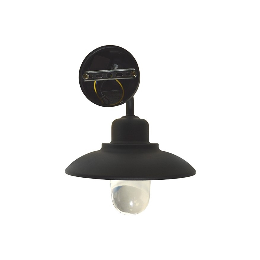 Wandlamp voor buiten BARD 1xE27/60W/230V IP44 zwart