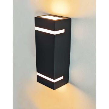 Wandlamp voor buiten BRICK 2xGU10/7W/230V IP44