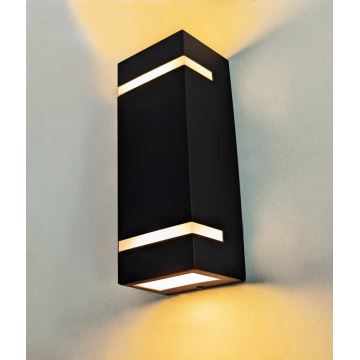 Wandlamp voor buiten BRICK 2xGU10/7W/230V IP44