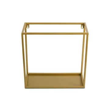 Wandplank 35x35 cm goud