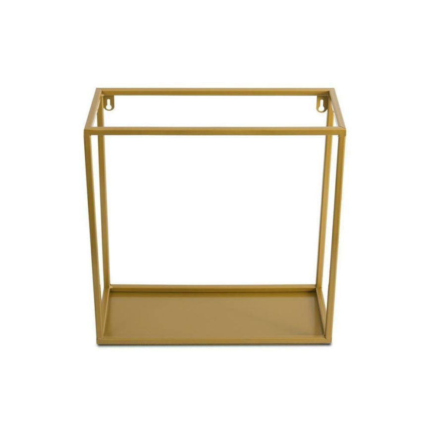 Wandplank 35x35 cm goud