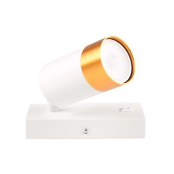 Wandspot 1xGU10/35W/230V wit/goud