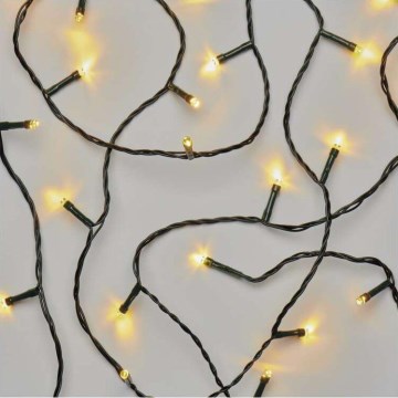 Warm Wit LED Kerst buitenketting 120x LED / 17m IP44