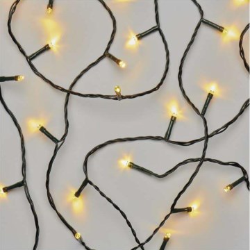 Warm Wit LED Kerst buitenketting 180x LED / 23m IP44