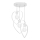 Witte Hanglamp kinderkamer LOVE 3x E27 / 60W / 230V