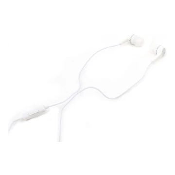 Witte oortelefoons FIESTA MIC MINI JACK 3,5 mm