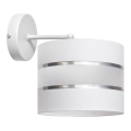 Witte Wandlamp HELEN 1x E27 / 60W / 230V