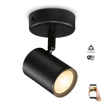 WiZ - Dimbare LED Spot IMAGEO 1xGU10/4,9W/230V 2700-6500K CRI 90 Wi-Fi zwart