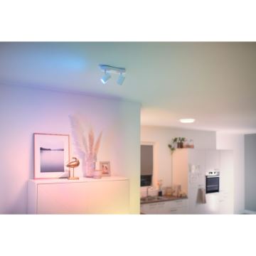 WiZ - Spot LED RVBW à intensité variable IMAGEO 1xGU10/4,9W/230V CRI 90 Wi-Fi blanc