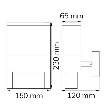 Wofi 12227 - Numéro de maison DIEGO LED/10.5W/230V 3000K IP54