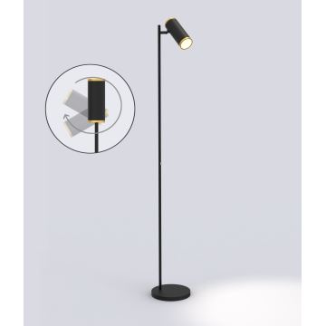 Wofi 3003-104 - Dimbare LED Staande lamp TOULOUSE LED/10W/230V zwart/goud