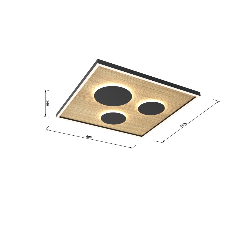 Wofi 9012-306L - Dimbare LED Plafondlamp DIJON LED/40W/230V