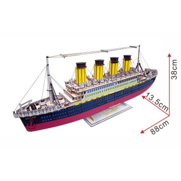 Woodcraft - Puzzle 3D en bois Titanic