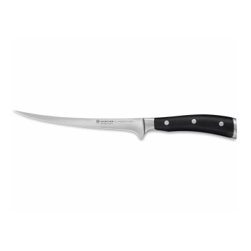 Wüsthof - Couteau à filet de cuisine CLASSIC IKON 18 cm noir