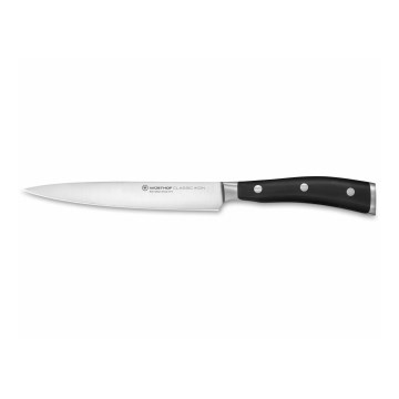 Wüsthof - Couteau de cuisine pour jambon CLASSIC IKON 16 cm noir