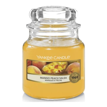 Yankee Candle - Bougie parfumée MANGO PEACH SALSA petit 104g 20-30 heures