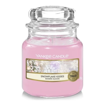 Yankee Candle - Bougie parfumée SNOWFLAKE KISSES petit 104g 20-30 heures