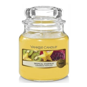 Yankee Candle - Bougie parfumée TROPICAL STARFRUIT petit 104g 20-30 heures
