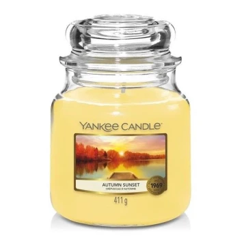 Yankee Candle - Geurkaars AUTUMN SUNSET Centraal 411g 65-75 uren