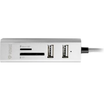 Yenkee - USB Splitter 2.0 en OTG en kaartlezer