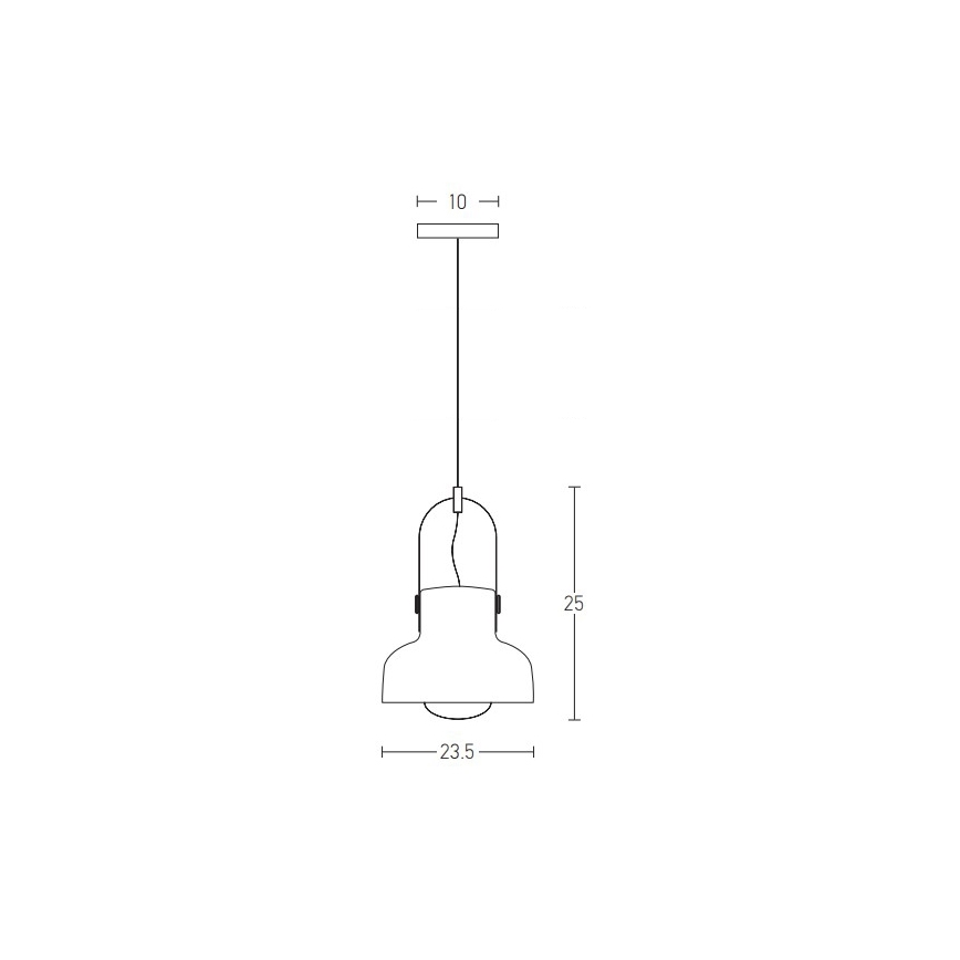 Zambelis 18190 - Suspension filaire 1xE27/40W/230V