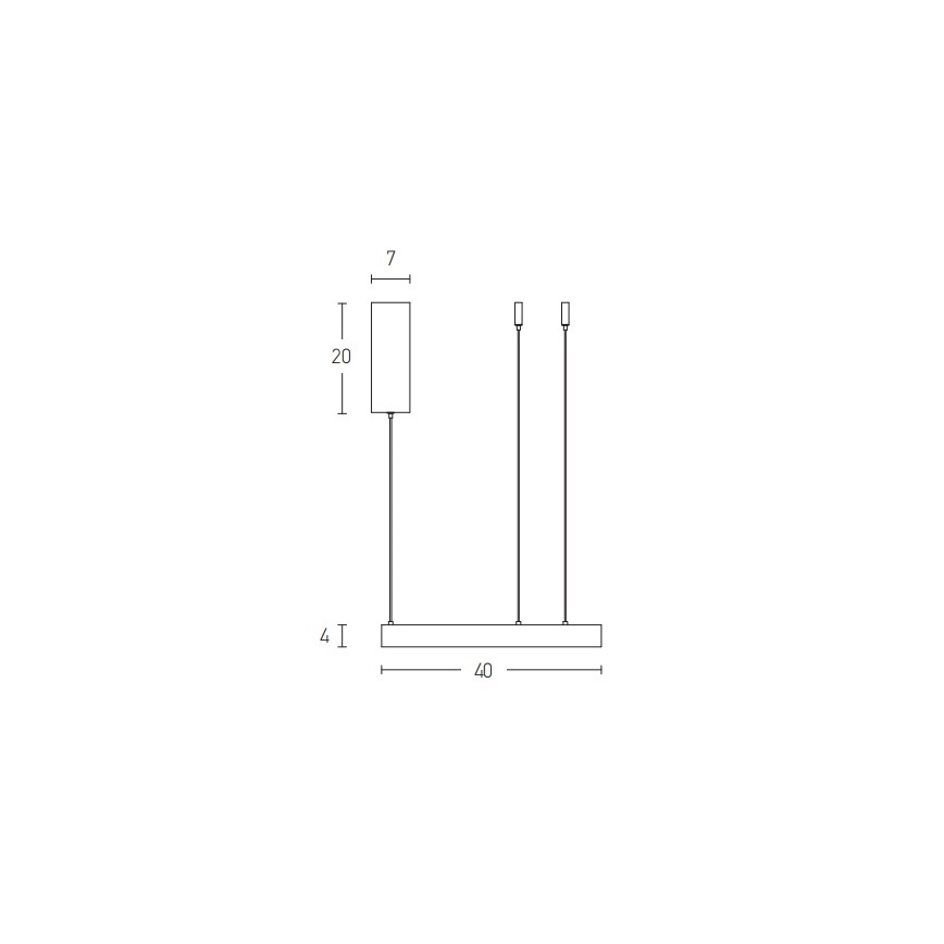 Zambelis 2005 - Suspension filaire à intensité variable LED/25W/230V doré