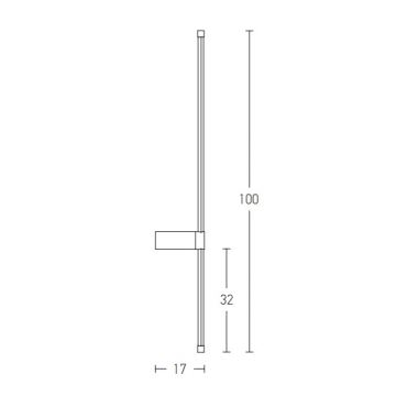 Zambelis 20116 - LED wand verlichting LED/20W/230V zwart