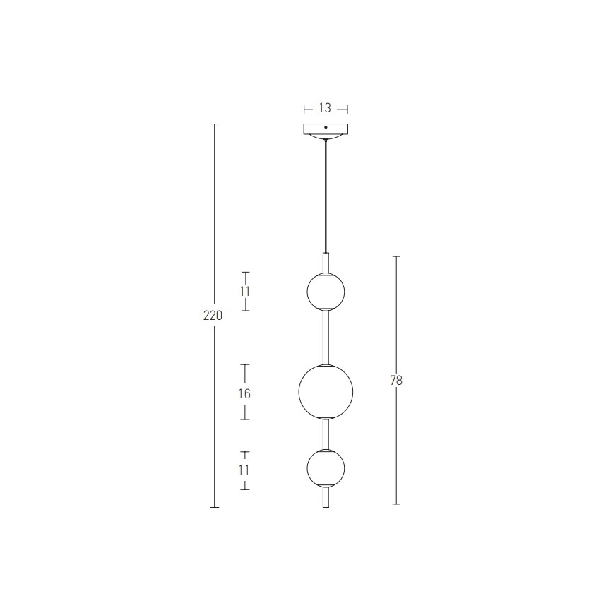 Zambelis 20132 - Suspension filaire LED/12W/230V