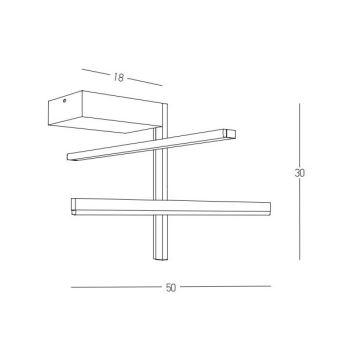 Zambelis 22024 - Plafonnier à intensité variable LED/25W/230V doré