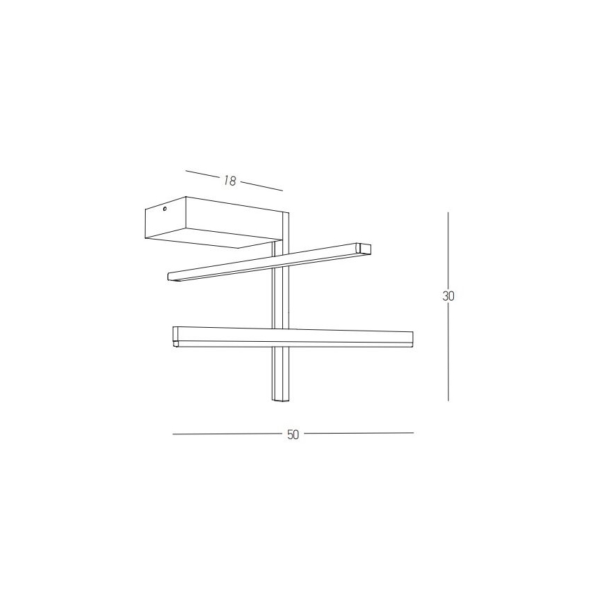 Zambelis 22024 - Plafonnier à intensité variable LED/25W/230V doré