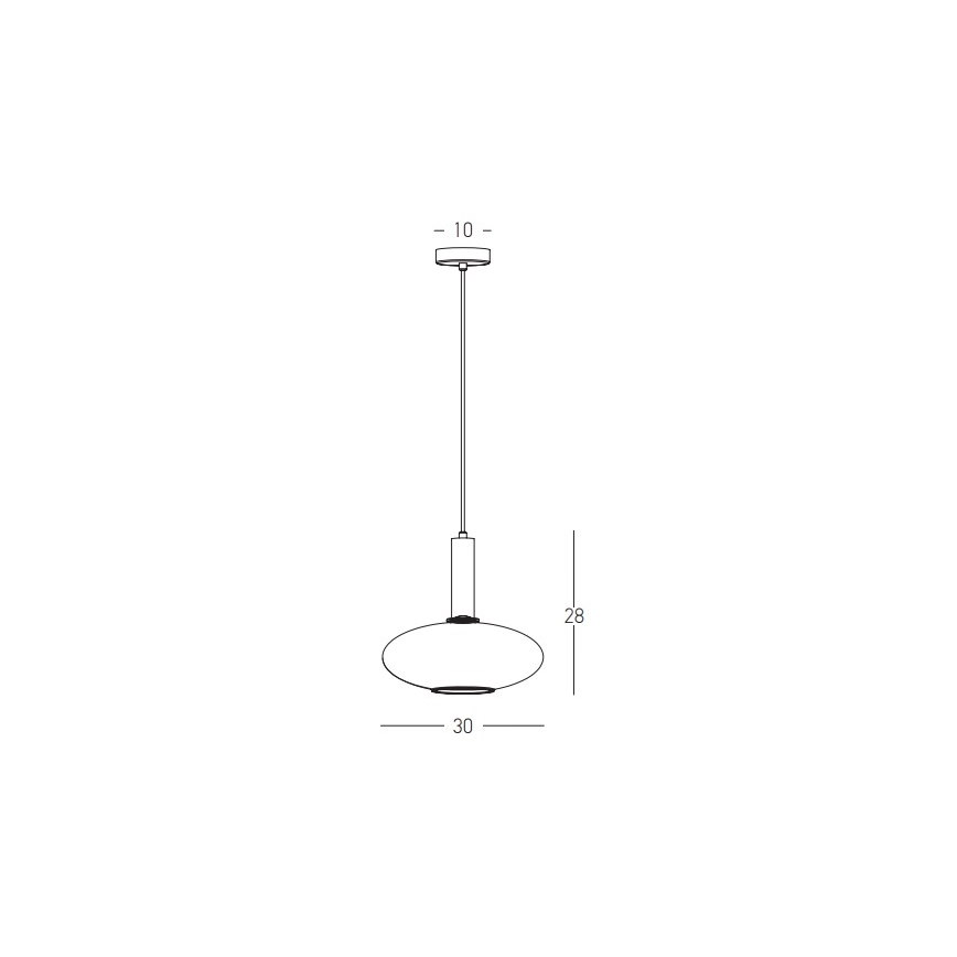 Zambelis 22072 - Suspension filaire 1xE27/40W/230V d. 30 cm doré