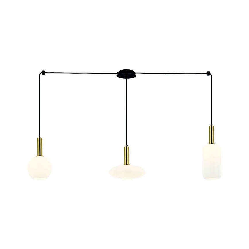 Zambelis 22151 - Hanglamp aan een koord 3xE27/40W/230V goud