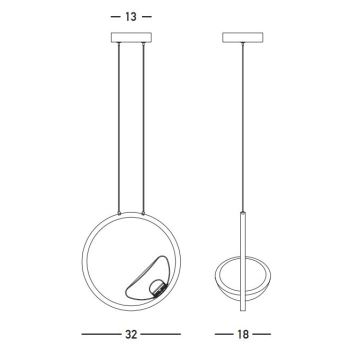 Zambelis 23028 - Dimbare LED hanglamp aan een koord LED/7W/230V 3000K goud