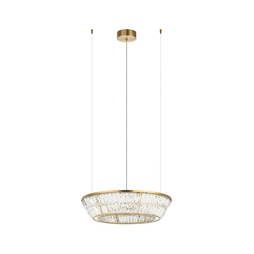 Zambelis 23046 - LED Dimbaar kristal Hanglamp aan een touw LED/38W/230V CRI 90 3000K diameter 60 cm messing