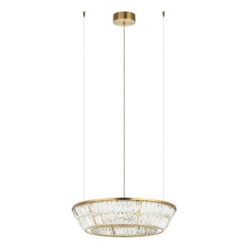 Zambelis 23046 - Suspension filaire à intensité variable en cristal LED/38W/230V CRI 90 3000K d. 60 cm laiton