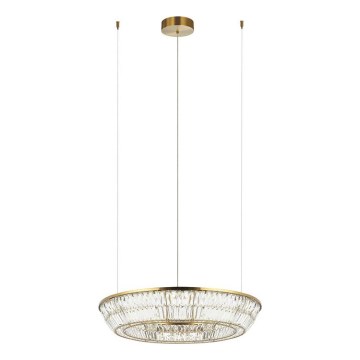 Zambelis 23048 - LED Dimbaar kristal Hanglamp aan een touw LED/55W/230V CRI 90 3000K diameter 80 cm messing