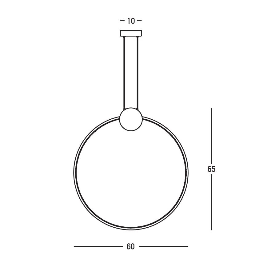 Zambelis 23094 - Dimbare LED hanglamp aan een koord LED/24W/230V 3000K goud