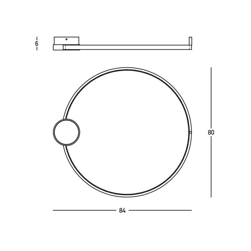 Zambelis 23097 - Plafonnier à intensité variable LED/32W/230V 3000K d. 80 cm doré