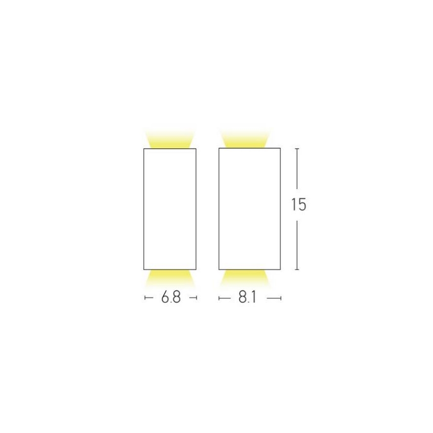 Zambelis E122 - Wandlamp voor buiten 2xGU10/15W/230V IP54 antraciet