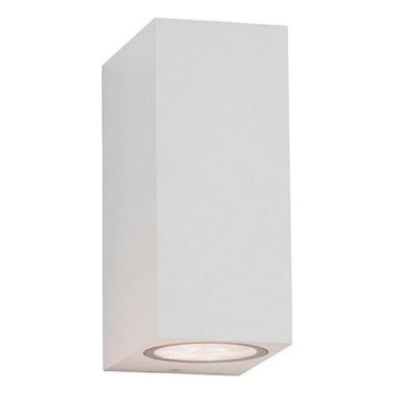 Zambelis E151 - Wandlamp voor buiten 2xGU10/15W/230V IP54 wit