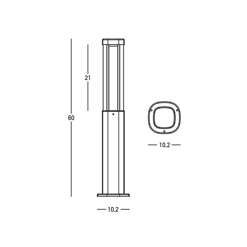 Zambelis E355 - LED Buitenlamp LED/7W/230V 3000K IP54 antraciet